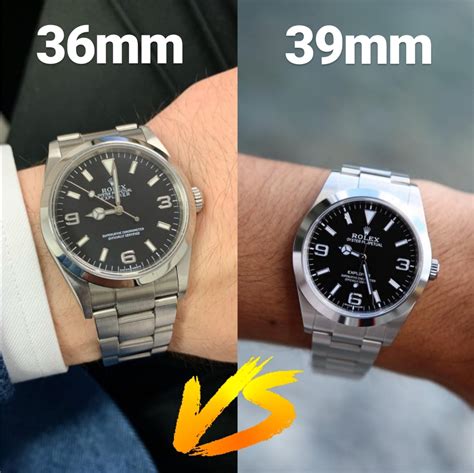 rolex explorer 1 39mm vs 36mm|Rolex 36mm explorer 2022.